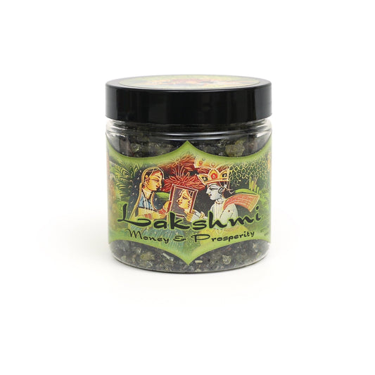 Lakshmi Resin Incense – Money & Prosperity Ritual Incense – Aromatic Woods (2.4 oz Jar)