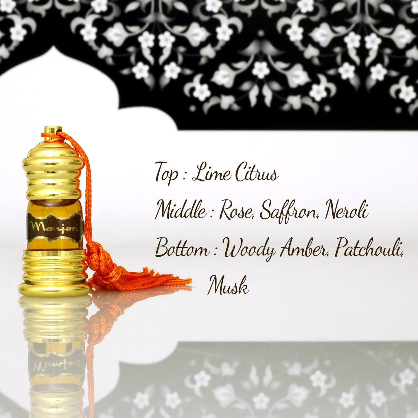 Manjari Attar Oil for Protection – Spiritual Perfume Oil – 3ml Mini Bottle (Unisex)