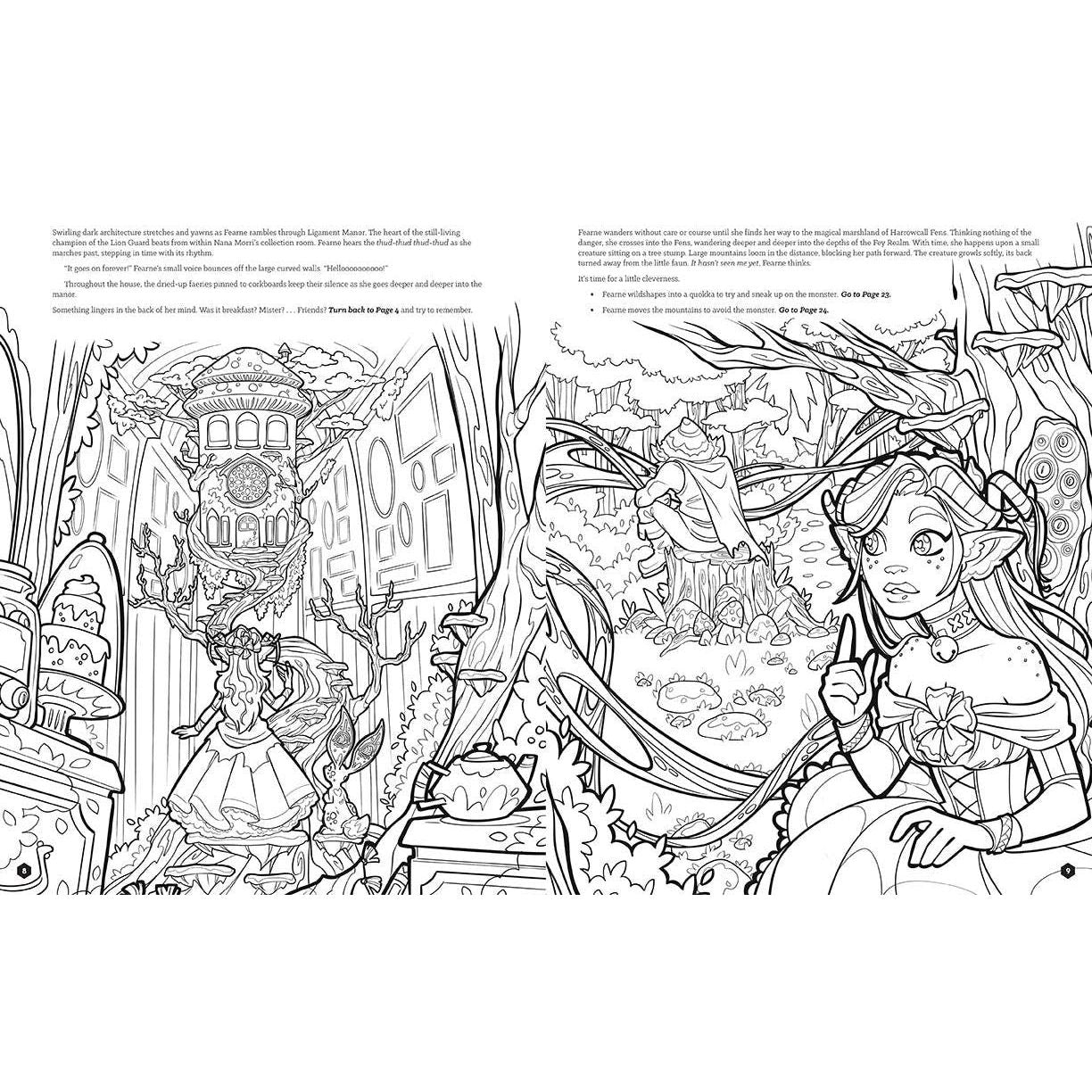 Critical Role Fearne Calloway’s Fey Fantasy – Choose Your Own Adventure Coloring Book