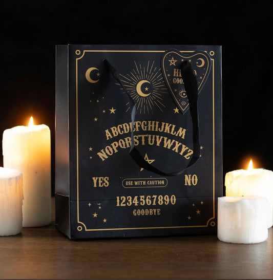 23cm Medium Black Talking Board Gift Bag - Mystic Treasures