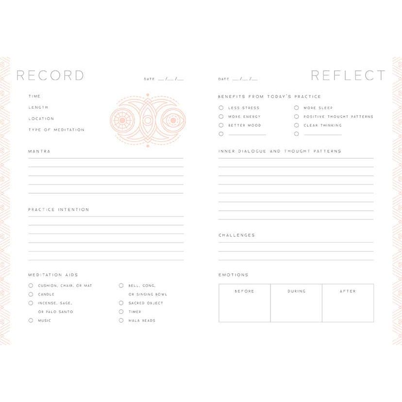 Meditation: A Day and Night Reflection Journal – 90 Day Meditation Tracker