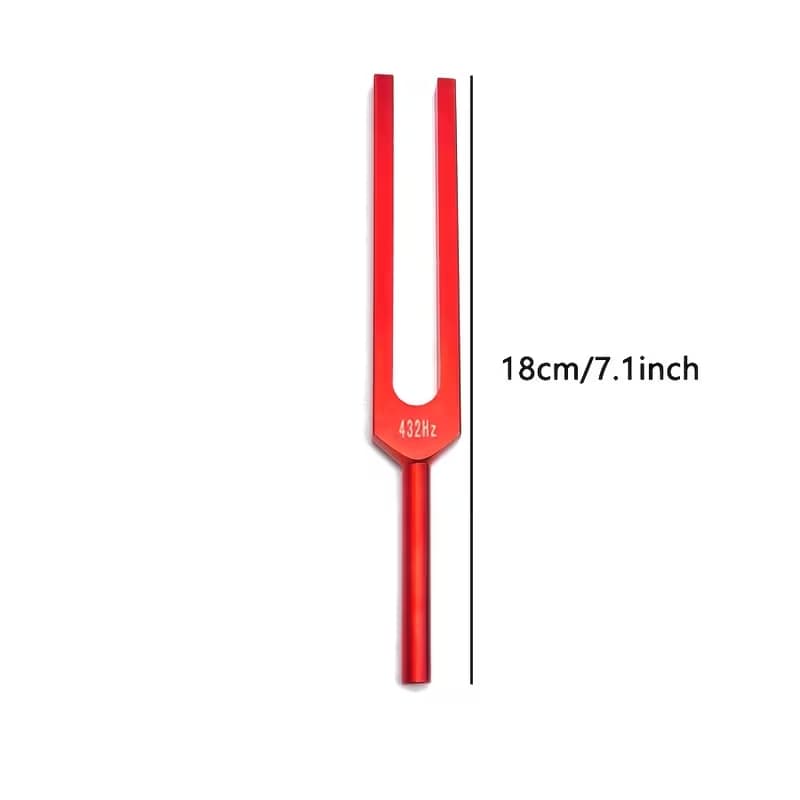 432Hz Tuning Fork Set – Sound Healing & Meditation Tool with Mallet, Cloth & Velvet Pouch (Beginner Friendly)