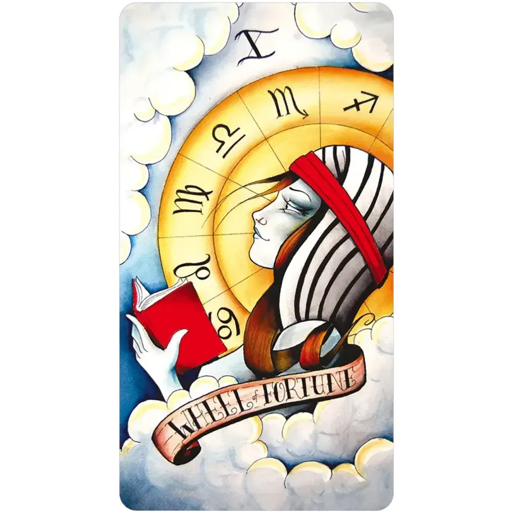 Eight Coins Tattoo Tarot Borderless Miniature Edition – Mini Tattoo Style Tarot Deck