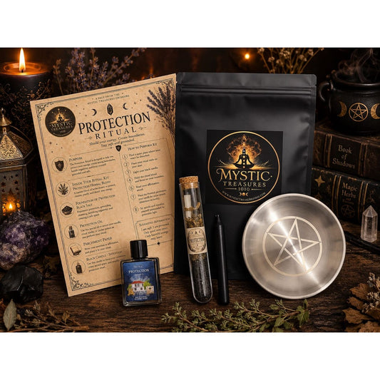 Protection Ritual Kit | Candle, Herbs, Oil & Intention Spell Kit