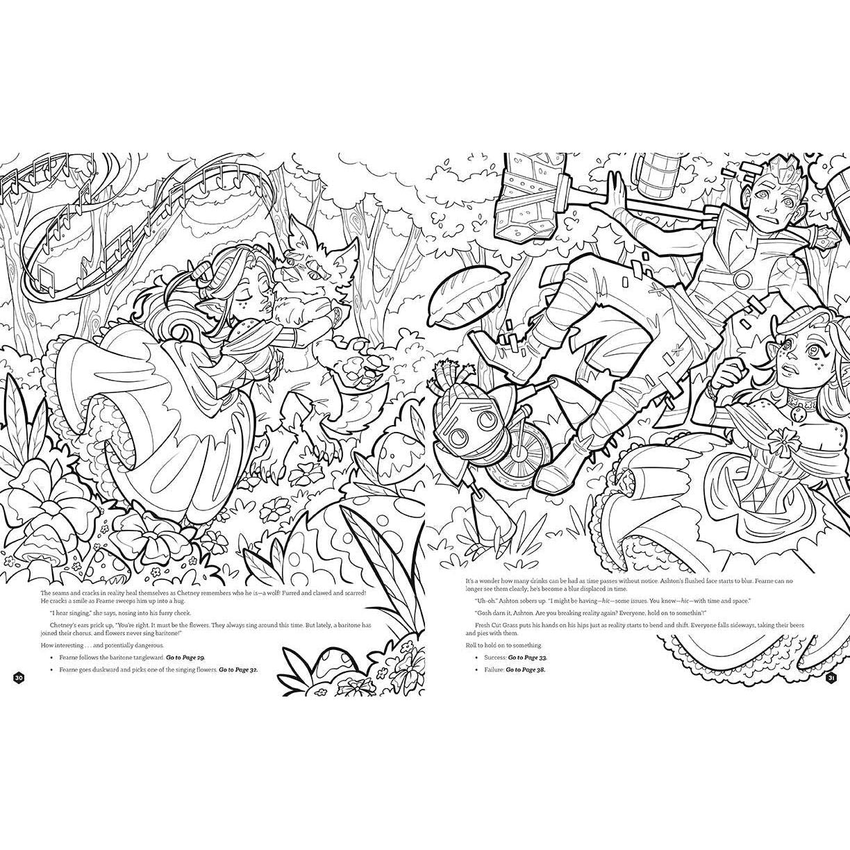 Critical Role Fearne Calloway’s Fey Fantasy – Choose Your Own Adventure Coloring Book