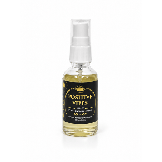 Positive Vibes Mist with Clear Quartz Crystal – 30 ml