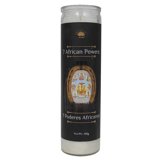 7 African Powers 7 Day Ritual candle - Authentic Occult and Witchcraft Supply Image