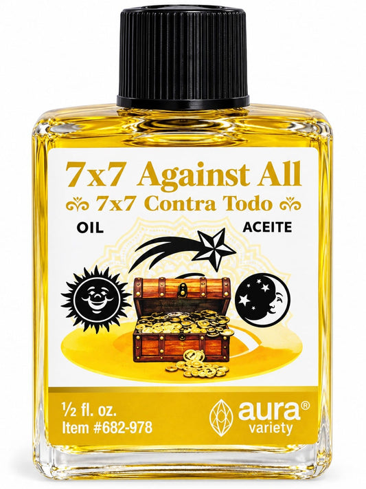 7x7 Against All Anointing Oil | Protection & Negativity Removal Ritual Oil – ½ fl oz