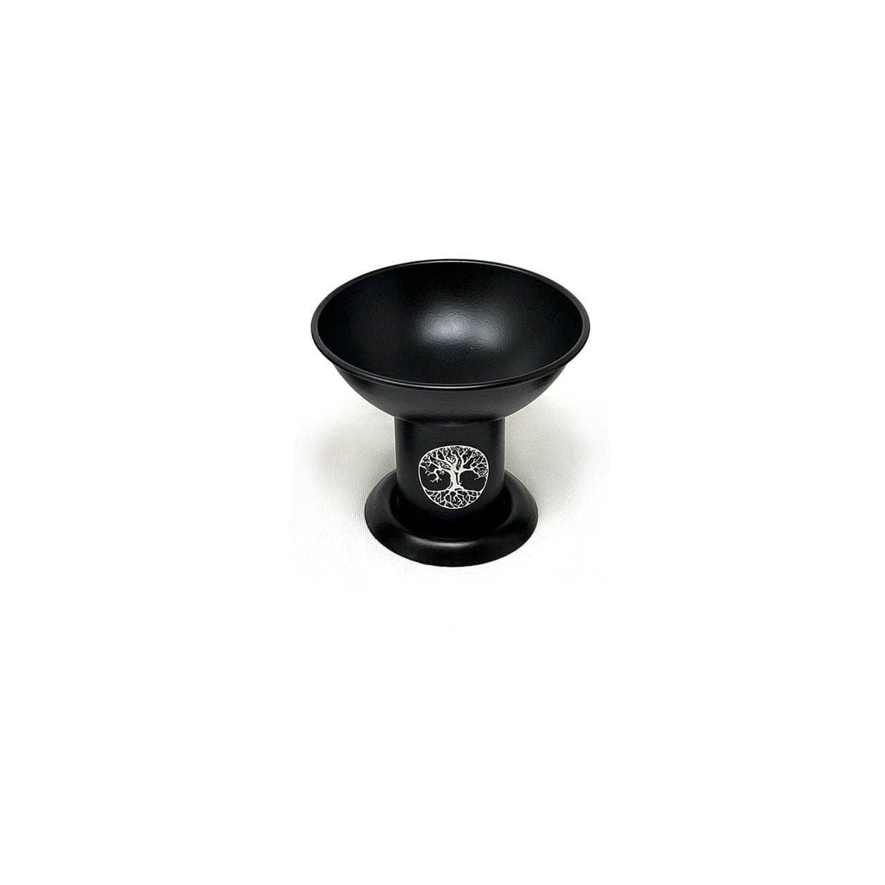 Tree of Life Iron Charcoal & Incense Burner – 4"