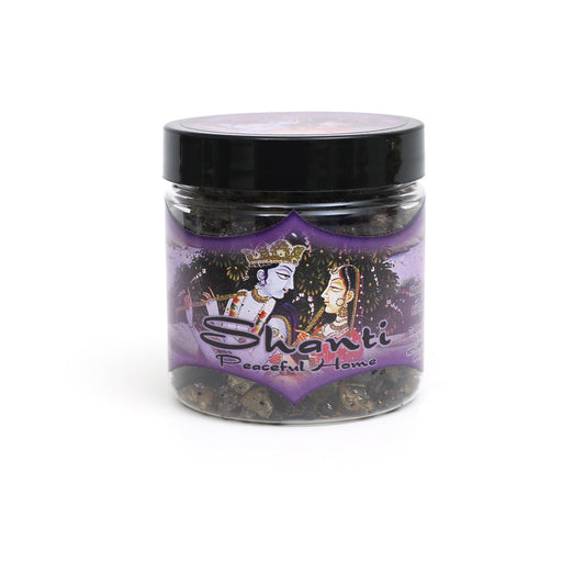 Shanti Resin Incense – Peaceful Home Spiritual Incense – Floral & Earthy Blend (2.4 oz Jar)