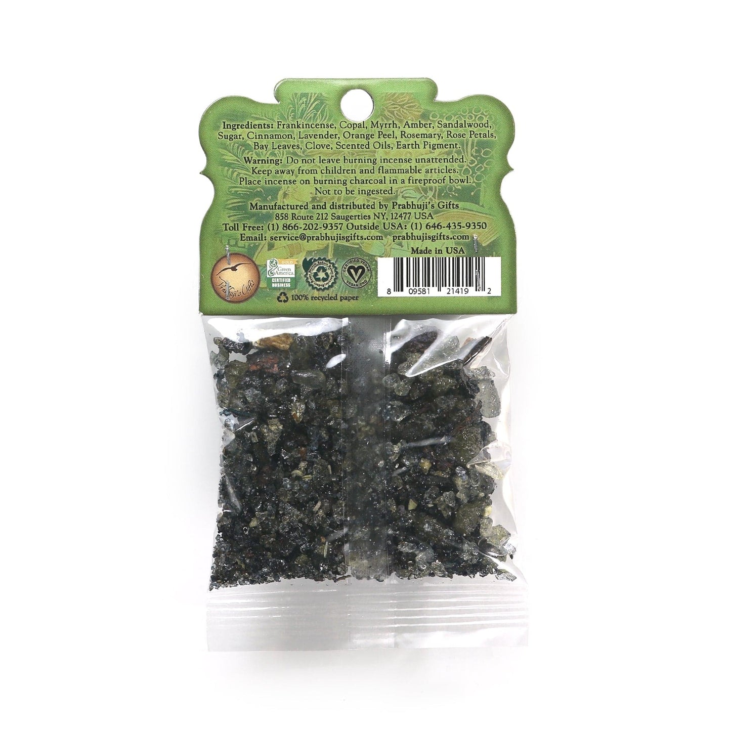 Lakshmi Resin Incense – Money & Prosperity Ritual Incense – Aromatic Woods Blend (1.2 oz Bag)