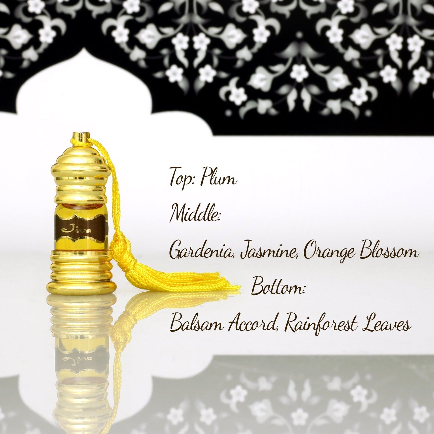 Jiva Attar Oil for Vitality – Floral Spiritual Fragrance – 3ml Mini Bottle (Unisex)