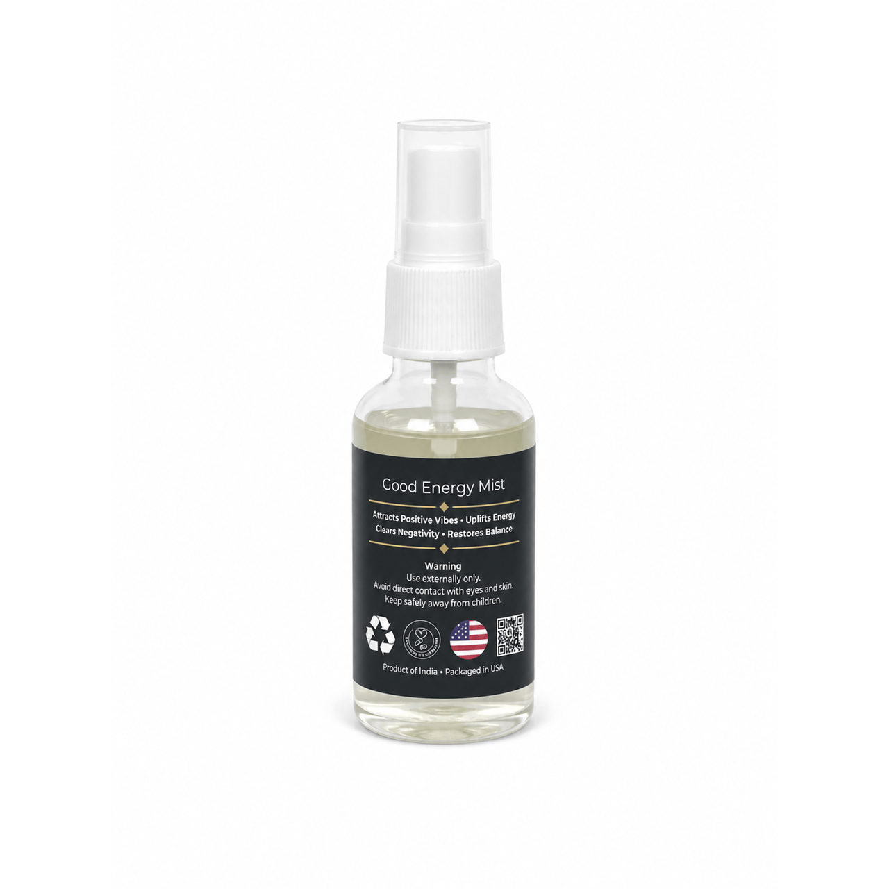 Good Energy Mist with Clear Quartz Crystal – 30 ml