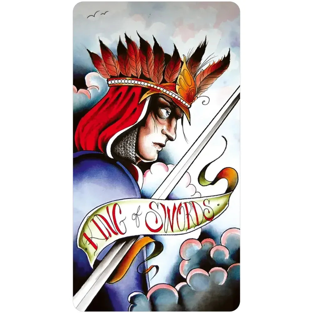 Eight Coins Tattoo Tarot Borderless Miniature Edition – Mini Tattoo Style Tarot Deck