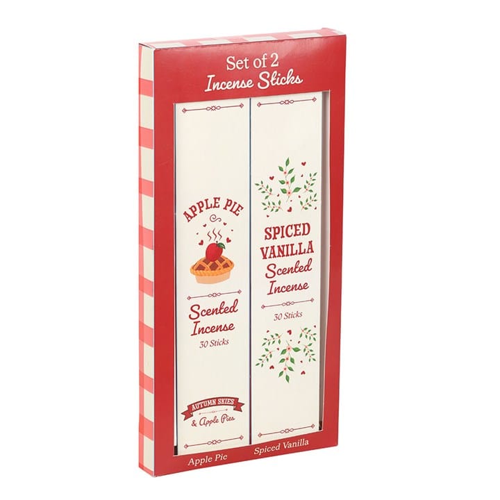 Apple Pie & Spiced Vanilla Incense Sticks (Set of 2) - Cozy Home Fragrance Gift