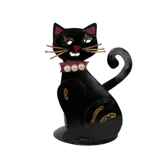 Black Cat Tea Light Candle Holder – Gothic Witchy Home Décor