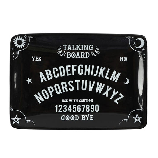 Black Talking Board Trinket Dish | Gothic Jewelry & Crystal Tray