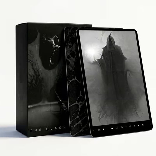 The Black Tarot Deck – Gothic Dark Art Divination Cards (78 Cards)