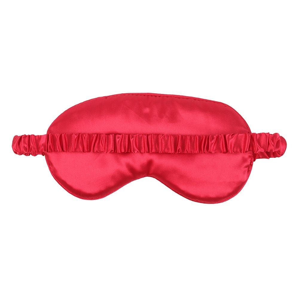 'Wake Me Up When It's Christmas' Satin Sleep Mask - Funny Holiday Eye Cover - Authentic Occult and Witchcraft Supply Image