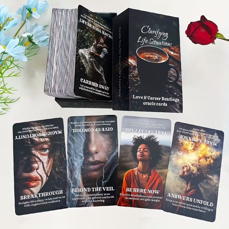 Clarifying Life Situations Oracle Deck – 80 Card Love, Career & Spiritual Guidance Cards