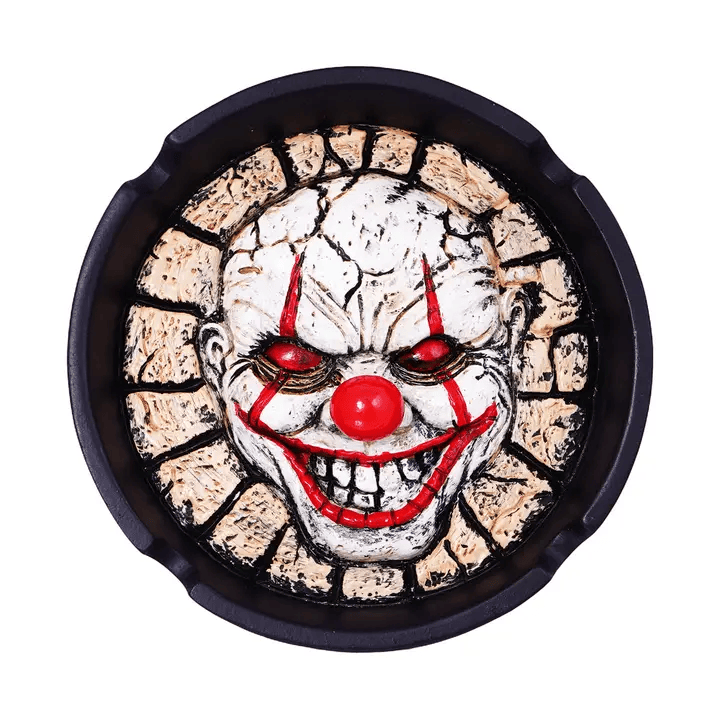 Evil Clown Ashtray Set - Horror Clown Ash Trays – Set of 2