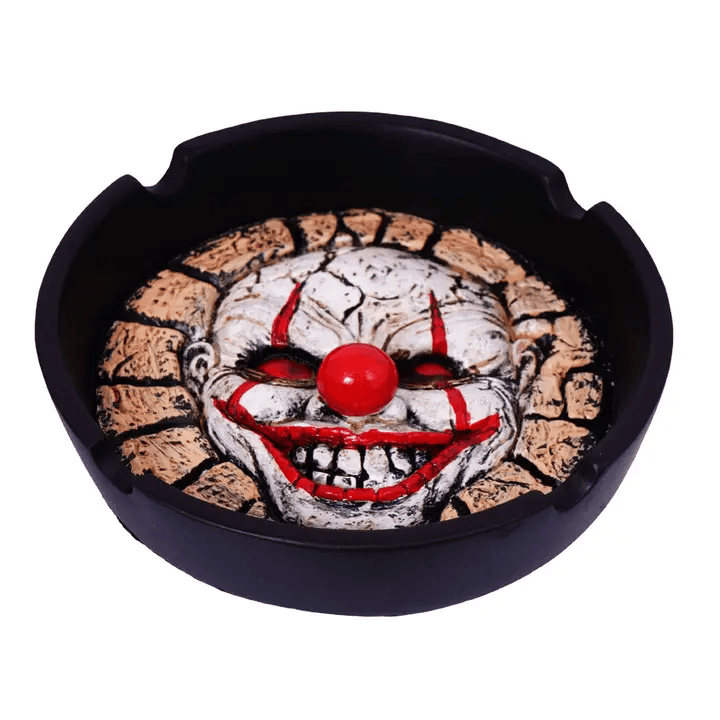 Evil Clown Ashtray Set - Horror Clown Ash Trays – Set of 2