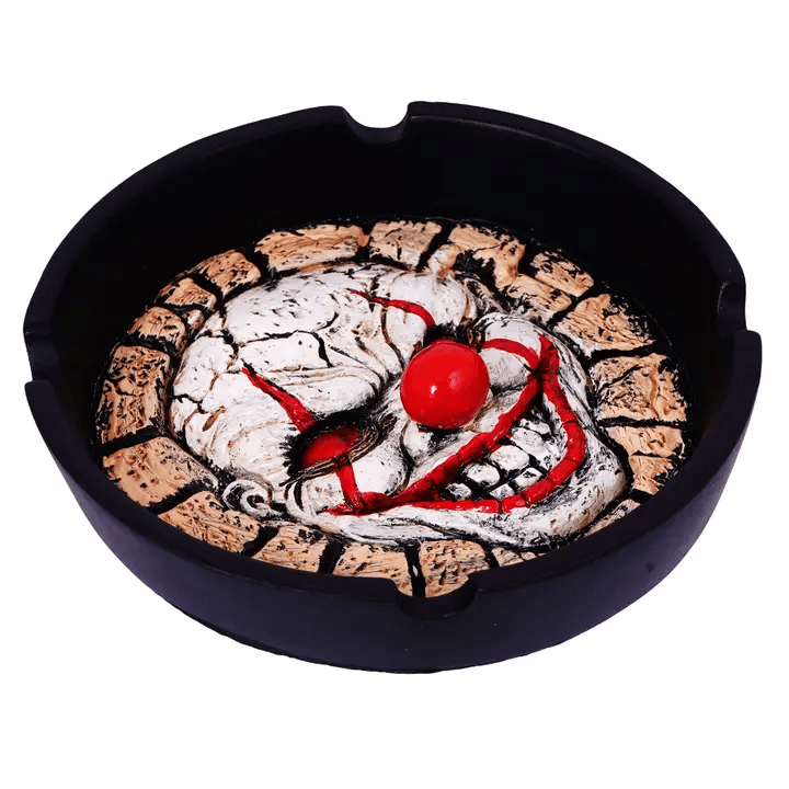 Evil Clown Ashtray Set - Horror Clown Ash Trays – Set of 2
