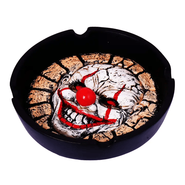 Evil Clown Ashtray Set - Horror Clown Ash Trays – Set of 2