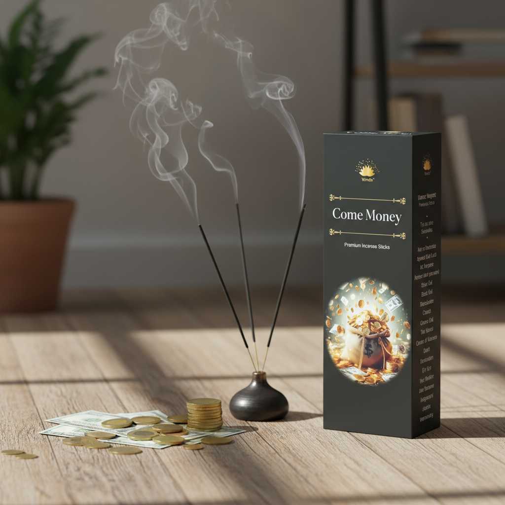 Come Money hexa incense sticks (pack of 6) - Authentic Occult and Witchcraft Supply Image