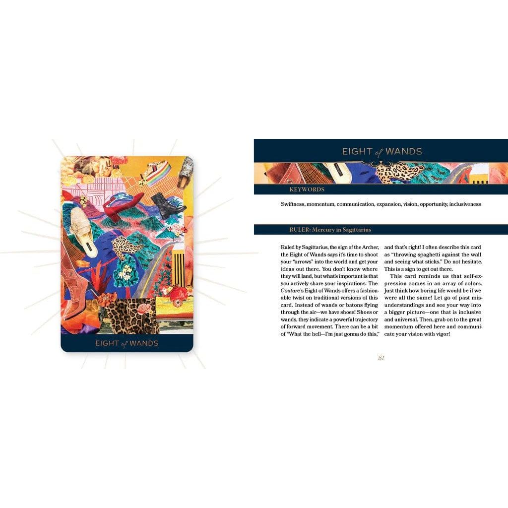 Couture Tarot Deck – Fashion-Inspired 78-Card Tarot with Guidebook - Authentic Occult and Witchcraft Supply Image