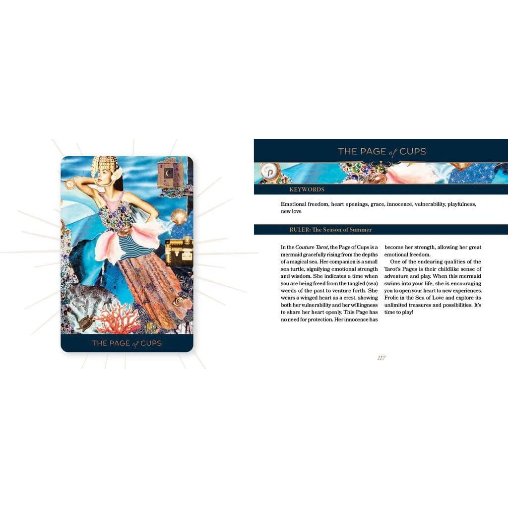 Couture Tarot Deck – Fashion-Inspired 78-Card Tarot with Guidebook - Authentic Occult and Witchcraft Supply Image