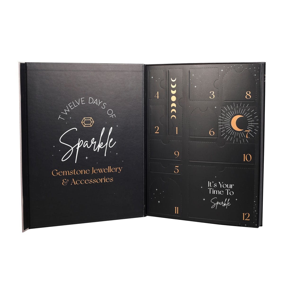 Natural Crystal Jewelry Advent Calendar: 12-Day Holiday Surprise for All - Authentic Occult and Witchcraft Supply Image