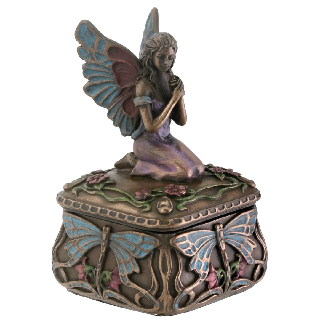 Dragonfly Fairy Trinket Box – Fantasy Jewelry & Keepsake Box