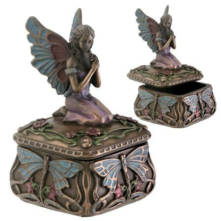 Dragonfly Fairy Trinket Box – Fantasy Jewelry & Keepsake Box