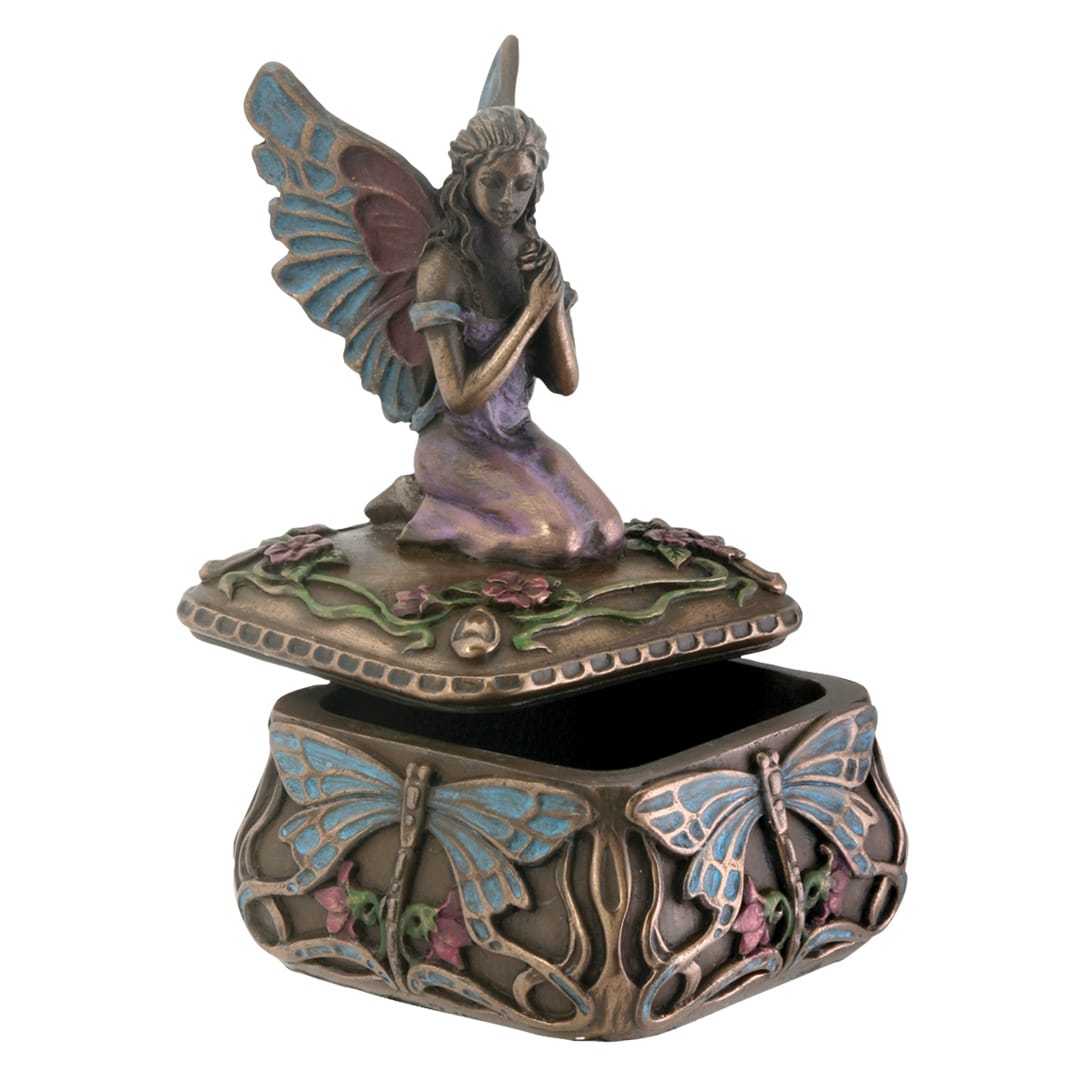Dragonfly Fairy Trinket Box – Fantasy Jewelry & Keepsake Box