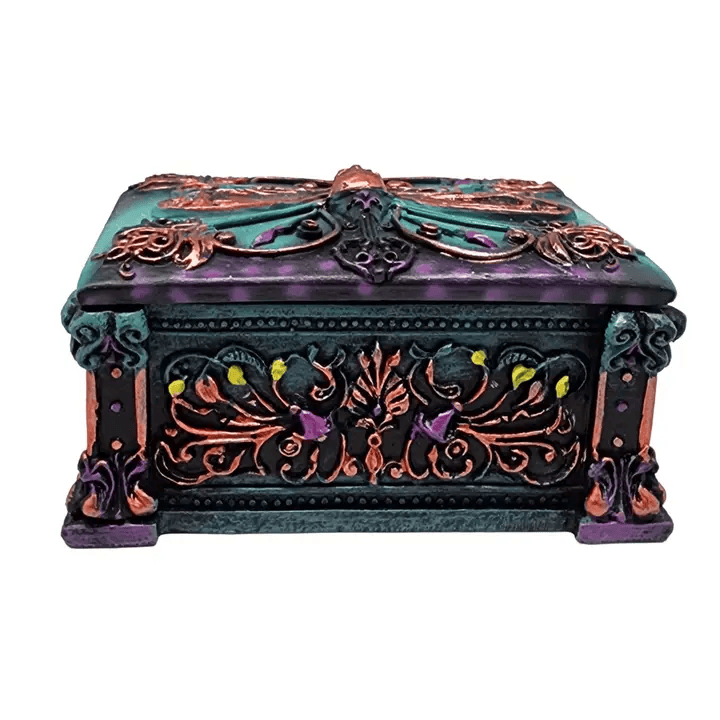 Death Moth Box - Gothic Trinket Box & Witchy Decor