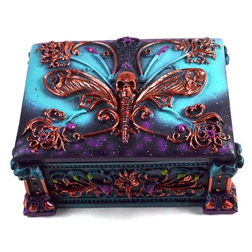 Death Moth Box - Gothic Trinket Box & Witchy Decor