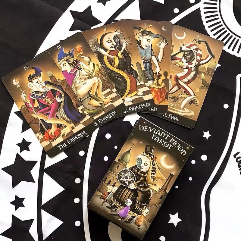 Deviant Moon Tarot Deck – Gothic 78-Card Tarot Cards