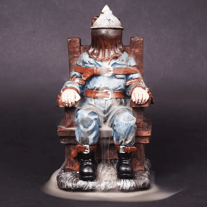 Electric Chair Backflow Incense Burner - Horror Smoke Waterfall Decor
