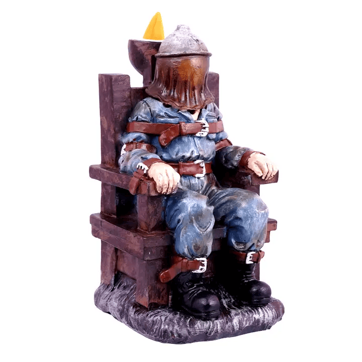Electric Chair Backflow Incense Burner - Horror Smoke Waterfall Decor