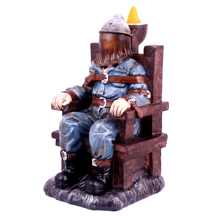 Electric Chair Backflow Incense Burner - Horror Smoke Waterfall Decor