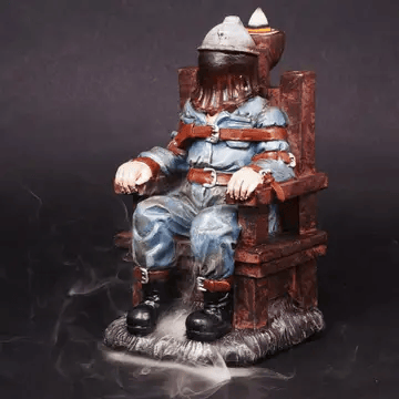 Electric Chair Backflow Incense Burner - Horror Smoke Waterfall Decor