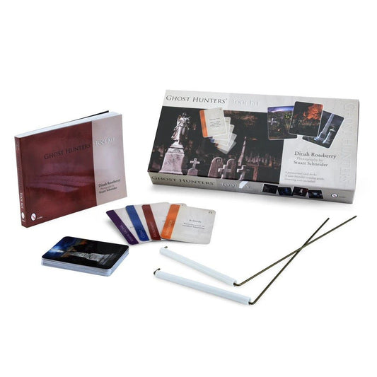 Ghost Hunters’ Tool Kit – Paranormal Investigation Decks, Dowsing Rods & Guidebook - Authentic Occult and Witchcraft Supply Image