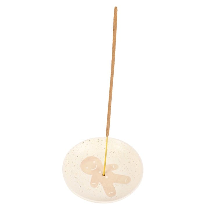 Gingerbread Man Incense Stick Holder | Christmas Ceramic Incense Plate