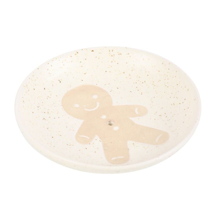 Gingerbread Man Incense Stick Holder | Christmas Ceramic Incense Plate