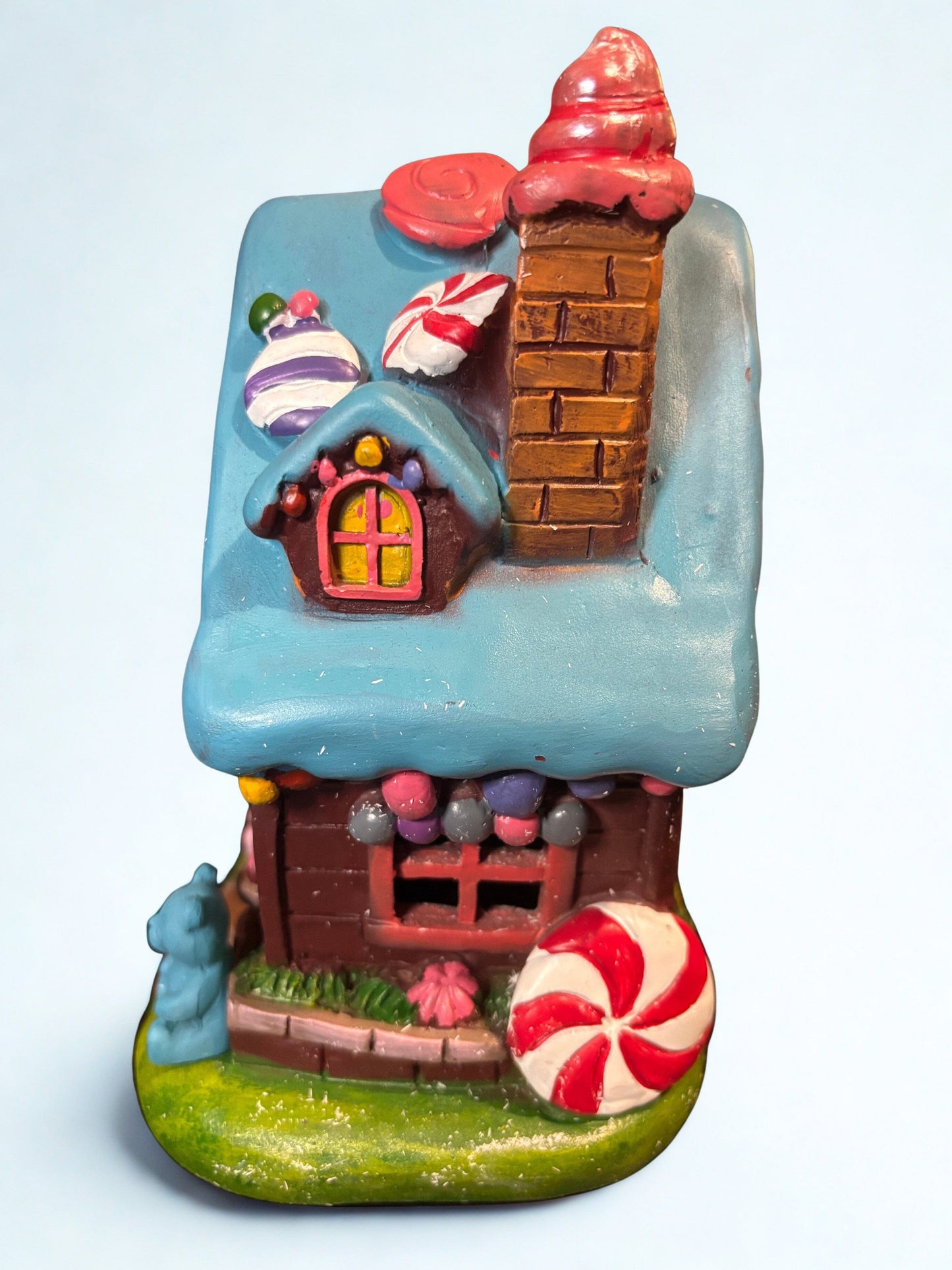 7" LED Gingerbread Candy House Figurine | Tabletop Christmas Decor