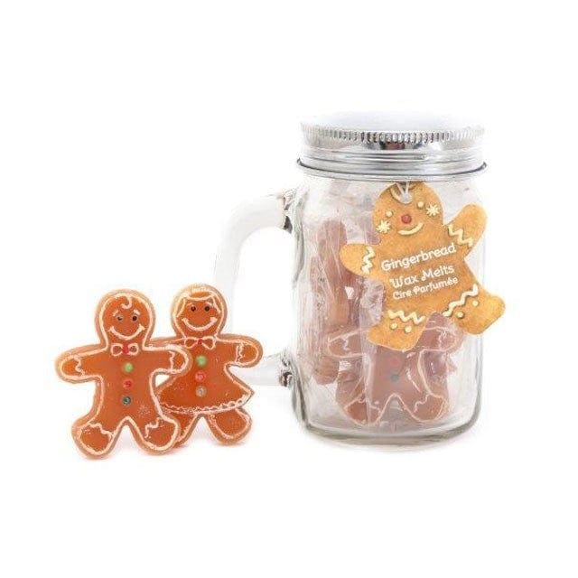 Gingerbread Christmas Wax Warmer Gift Set – Pink Ceramic Burner & 10 Scented Wax Melts