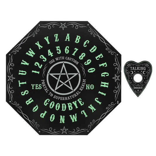 Glow in the Dark Octagon Spirit Board: Witchy & Gothic Divination Board