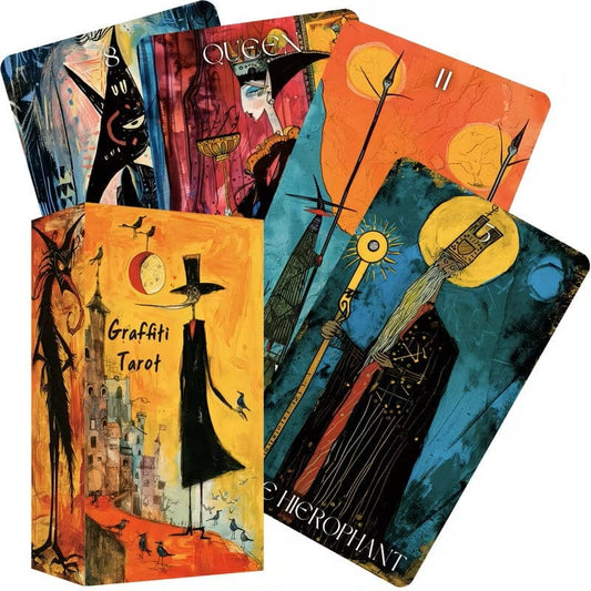 Graffiti Tarot Deck for Beginners - 78-Card Set  - Authentic Occult and Witchcraft Supply Image