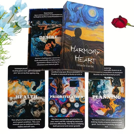 Harmony Heart Oracle Deck – 56 Card Love, Relationship & Life Guidance Cards